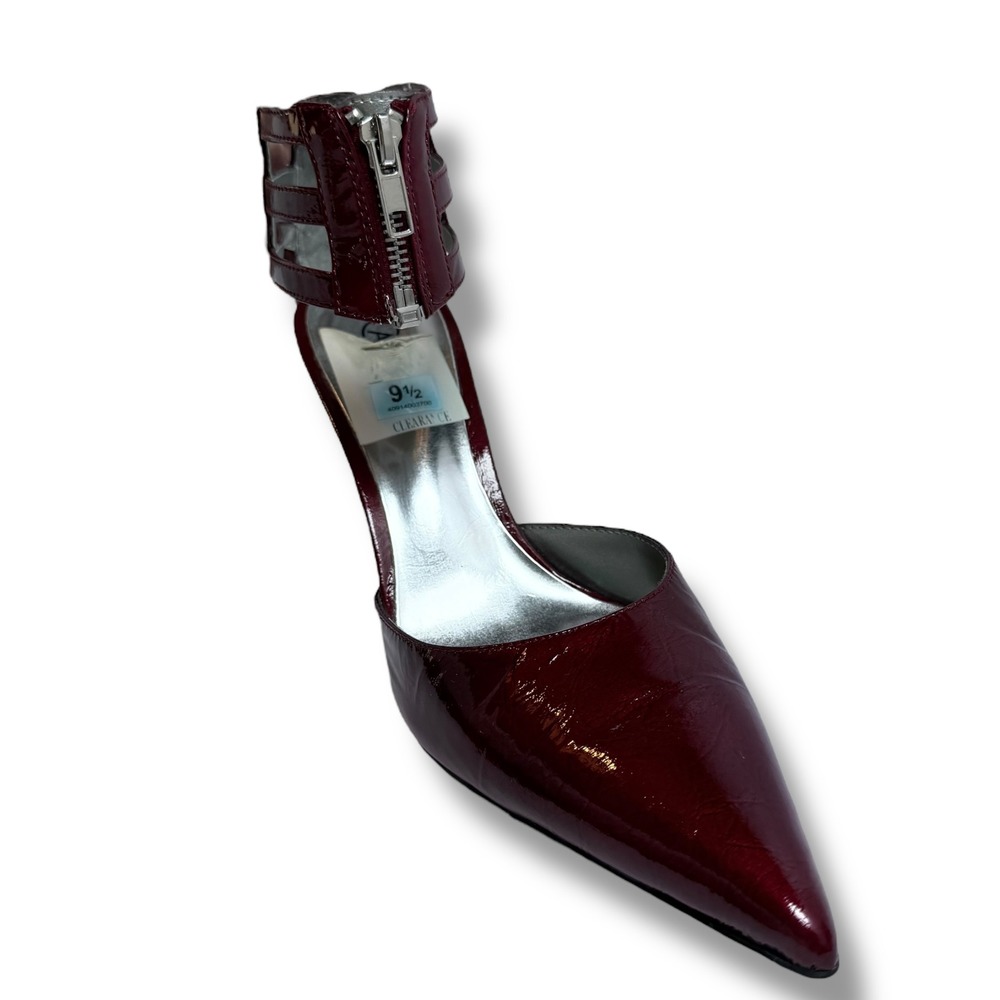 Carlos by Carlos Santana Convert Red Patent Leather Heels Ankle Strap 9.5 - Picture 16 of 16